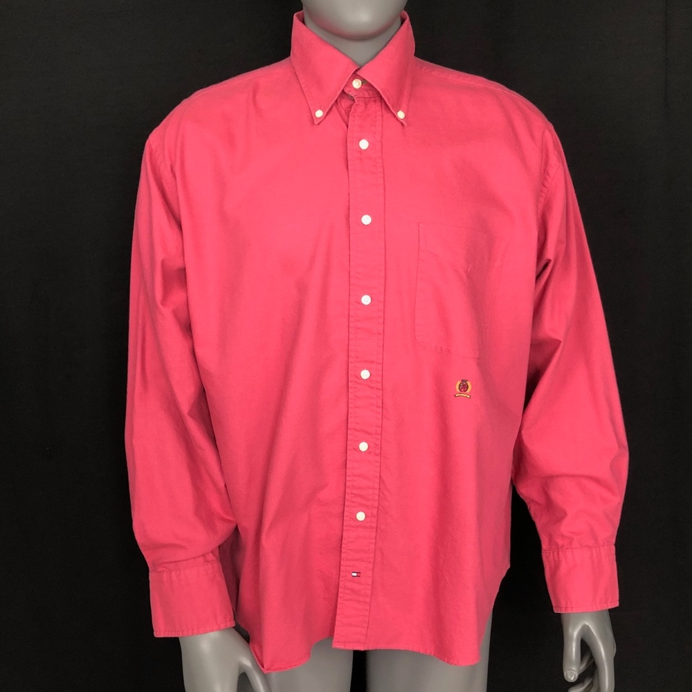 Tommy Hilfiger 2005 Red Button Down Shirt